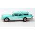 BR18175 HO Scale Brekina 1957 Buick Century Caballero - Turquoise/White