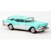 BR18175 HO Scale Brekina 1957 Buick Century Caballero - Turquoise/White
