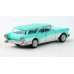 BR18175 HO Scale Brekina 1957 Buick Century Caballero - Turquoise/White