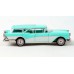 BR18175 HO Scale Brekina 1957 Buick Century Caballero - Turquoise/White