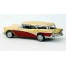 BR18176 HO Scale Brekina 1957 Buick Century Caballero - Red/Cream