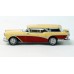 BR18176 HO Scale Brekina 1957 Buick Century Caballero - Red/Cream