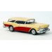 BR18176 HO Scale Brekina 1957 Buick Century Caballero - Red/Cream