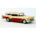BR18176 HO Scale Brekina 1957 Buick Century Caballero - Red/Cream