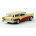 BR18176 HO Scale Brekina 1957 Buick Century Caballero - Red/Cream