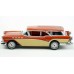 BR18179 HO Scale Brekina 1957 Buick Century Caballero - Orange/Cream
