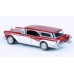 BR18181 HO Scale Brekina 1957 Buick Century Caballero - Dark Red/White