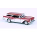 BR18181 HO Scale Brekina 1957 Buick Century Caballero - Dark Red/White
