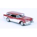 BR18181 HO Scale Brekina 1957 Buick Century Caballero - Dark Red/White