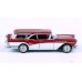 BR18181 HO Scale Brekina 1957 Buick Century Caballero - Dark Red/White