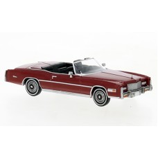 BR19750 HO Scale Brekina 1976 Cadillac Eldorado Convertible - Metallic Red