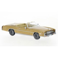 BR19752 HO Scale Brekina 1976 Cadillac Eldorado Convertible - Metallic Gold
