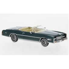 BR19754 HO Scale Brekina 1976 Cadillac Eldorado Convertible - Metallic Green