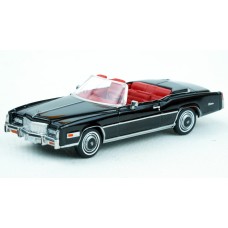 BR19756 HO Scale Brekina 1976 Cadillac Eldorado Convertible - Metallic Black