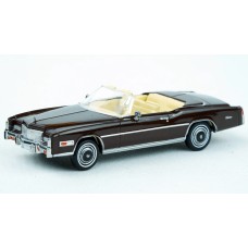 BR19757 HO Scale Brekina 1976 Cadillac Eldorado Convertible - Metallic Brown