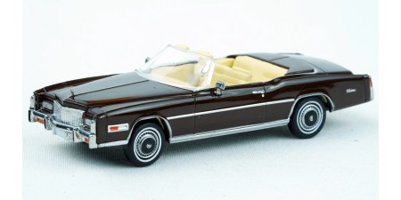 BR19757 HO Scale Brekina 1976 Cadillac Eldorado Convertible - Metallic Brown