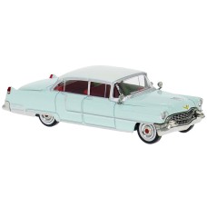 BR18355 HO Scale Brekina 1955 Cadillac Fleetwood - Light Blue/White BR18355 HO Scale Brekina 1955 Cadillac Fleetwood - Light Blue/White