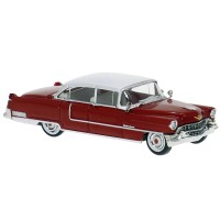 BR18358 HO Scale Brekina 1955 Cadillac Fleetwood - Red/White BR18358 HO Scale Brekina 1955 Cadillac Fleetwood - Red/White
