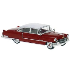 BR18358 HO Scale Brekina 1955 Cadillac Fleetwood - Red/White BR18358 HO Scale Brekina 1955 Cadillac Fleetwood - Red/White