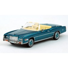 BR19755 HO Scale Brekina 1976 Cadillac Eldorado Convertible - Turquoise