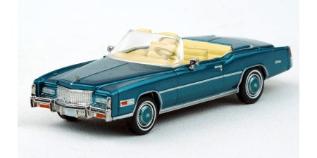 BR19755 HO Scale Brekina 1976 Cadillac Eldorado Convertible - Turquoise