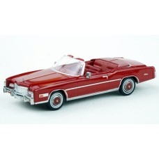 BR19758 HO Scale Brekina 1976 Cadillac Eldorado Convertible - Dark Red