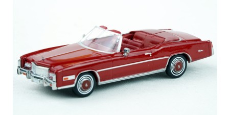 BR19758 HO Scale Brekina 1976 Cadillac Eldorado Convertible - Dark Red
