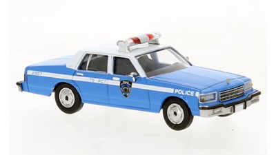 BR19704 - Brekina HO Chevrolet Caprice Sedan - NYPD Police (blue)