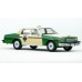 BR19712- Brekina HO 1987 Chevrolet Caprice Sedan - Chicago Taxi (green/yellow)