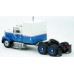 BR85781 HO Scale Brekina Chevrolet Bison Sleeper Truck Tractor - White/Blue