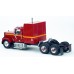 BR85784 HO Scale Brekina Chevrolet Bison Sleeper Truck Tractor - Red