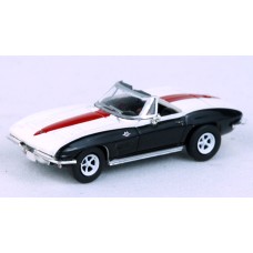 BR18029 - Brekina HO '63-'67 Chevrolet Corvette C2 - Black/White/Red BR18029 - Brekina HO '63-'67 Chevrolet Corvette C2 - Black/White/Red