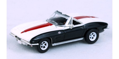 BR18029 - Brekina HO '63-'67 Chevrolet Corvette C2 - Black/White/Red BR18029 - Brekina HO '63-'67 Chevrolet Corvette C2 - Black/White/Red