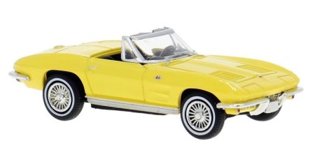 BR18030 - Brekina HO '63-'67 Chevrolet Corvette C2 - Yellow