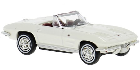 BR18031 - Brekina HO '63-'67 Chevrolet Corvette C2 - White