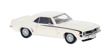BR18375 HO Scale Brekina 1969 Chevrolet Camaro SS - White/Black Stripes BR18375 HO Scale Brekina 1969 Chevrolet Camaro SS - White/Black Stripes