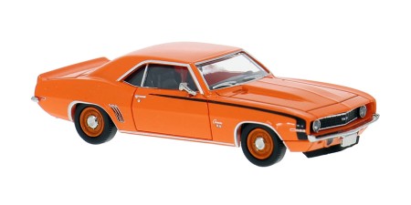 BR18376 HO Scale Brekina 1969 Chevrolet Camaro SS - Orange/Black Stripes BR18376 HO Scale Brekina 1969 Chevrolet Camaro SS - Orange/Black Stripes