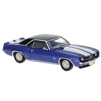 BR18381 HO Scale Brekina 1969 Chevrolet Camaro SS - Blue/Black Roof, White Stripes BR18381 HO Scale Brekina 1969 Chevrolet Camaro SS - Blue/Black Roof, White Stripes