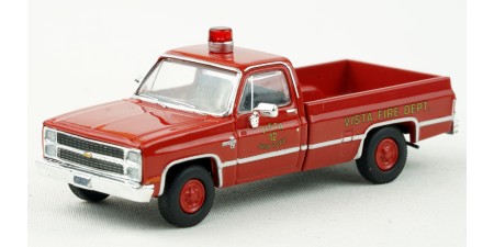 BR19659 - Brekina HO 1981 Chevrolet C20 Pickup - Vista Fire Dept.