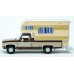 BR19664 - Brekina HO 1982 Chevrolet C20 Pickup - Brown/Beige With Camper