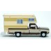 BR19664 - Brekina HO 1982 Chevrolet C20 Pickup - Brown/Beige With Camper