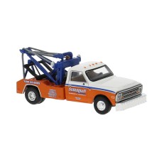 BR19667 - Brekina HO 1968 Chevrolet C30 Tow Truck - Suburban Towing, Orange/White