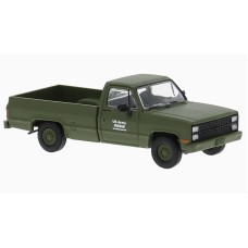 BR19690 - Brekina HO 1981 Chevrolet C10 Pickup - US Army Green