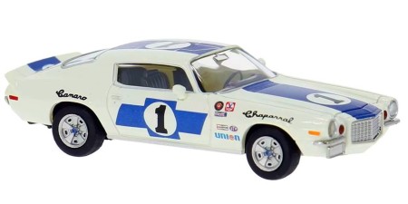 BR19921 - Brekina HO 1970 Chevrolet Camaro Rally Sport - White Chaparral Trans-Am Racer