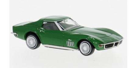 BR19989 - Brekina HO '68-'72 Chevrolet Corvette C3 Coupe - Green