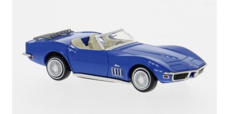 BR19992 - Brekina HO '68-'72 Chevrolet Corvette C3 Convertible - Blue