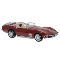 BR19994 - Brekina HO '68-'72 Chevrolet Corvette C3 Convertible - Metallic Maroon BR19994 - Brekina HO '68-'72 Chevrolet Corvette C3 Convertible - Metallic Maroon
