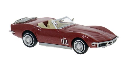 BR19994 - Brekina HO '68-'72 Chevrolet Corvette C3 Convertible - Metallic Maroon BR19994 - Brekina HO '68-'72 Chevrolet Corvette C3 Convertible - Metallic Maroon