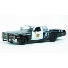 BR18150 HO Scale Brekina 1974 Dodge Monaco - Black/White "Jake & Elroy"