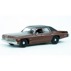 BR18152 HO Scale Brekina 1974 Dodge Monaco - Brown/Black